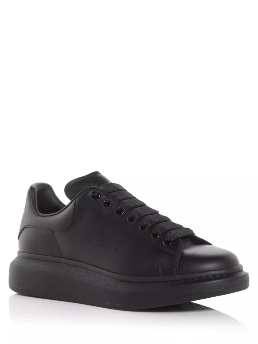 Alexander McQueen Men's Oversized Leather Sneakers in Black Sz39 $590